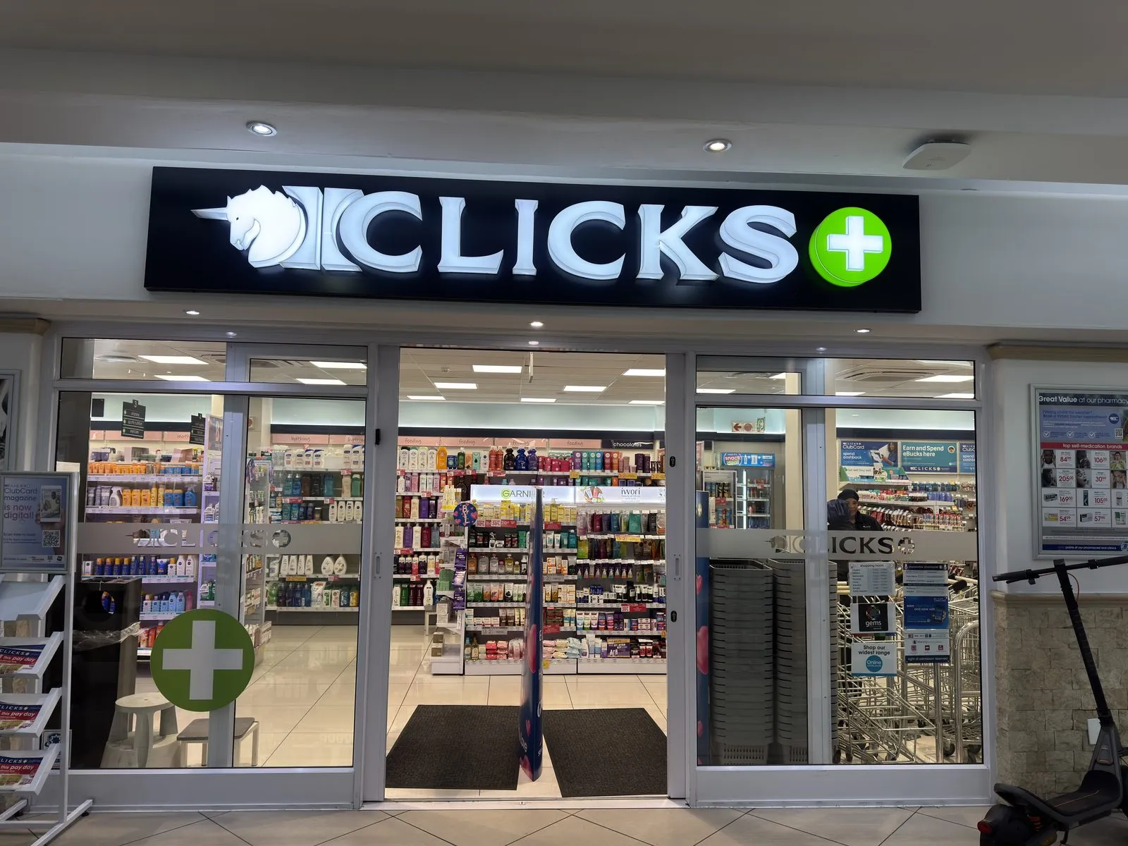 Clicks shopfront