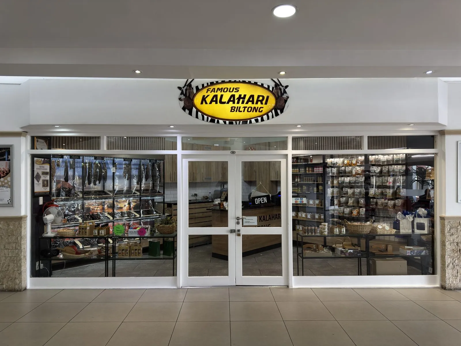 Famous Kalahari Biltong shopfront