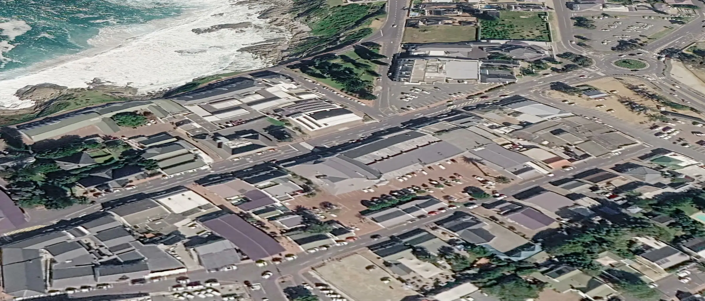 Ipic Shopping Centre Hermanus from the air.
