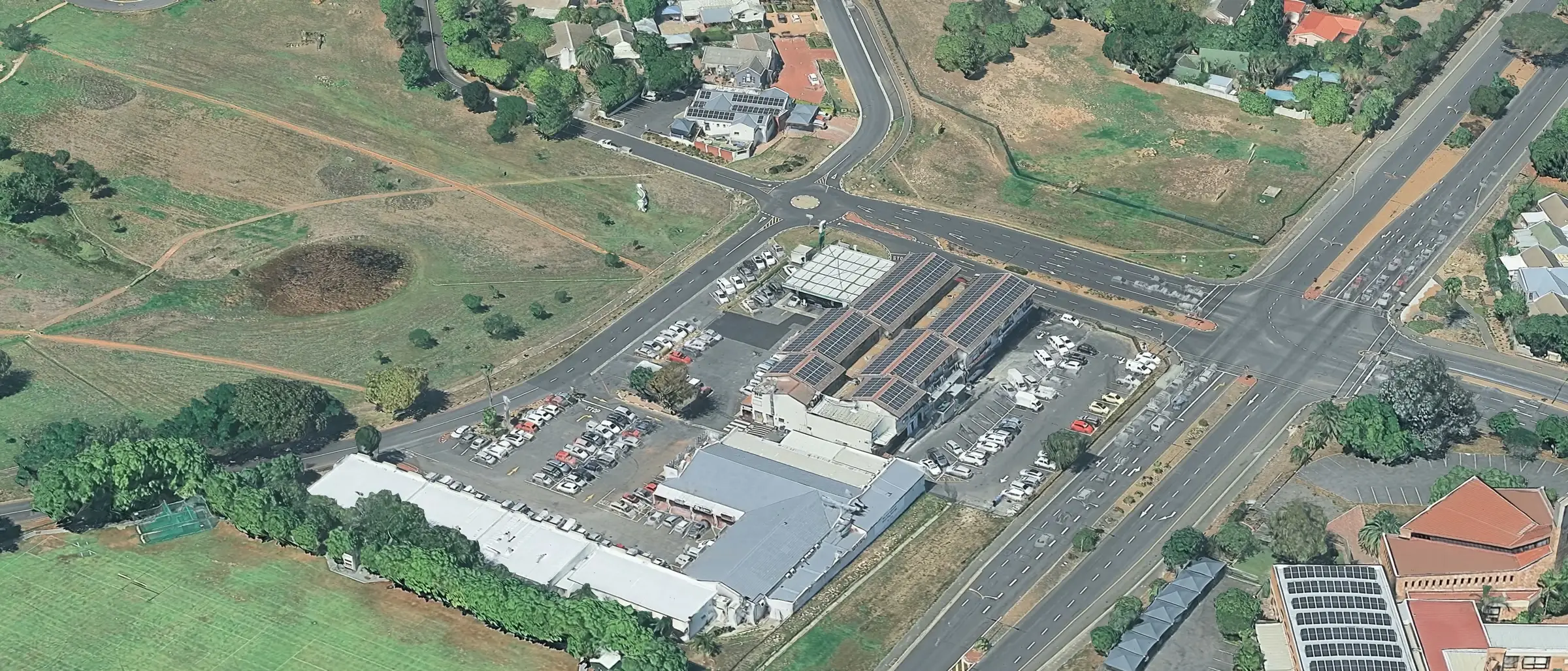 Ipic Shopping Centre Kenridge from the air.