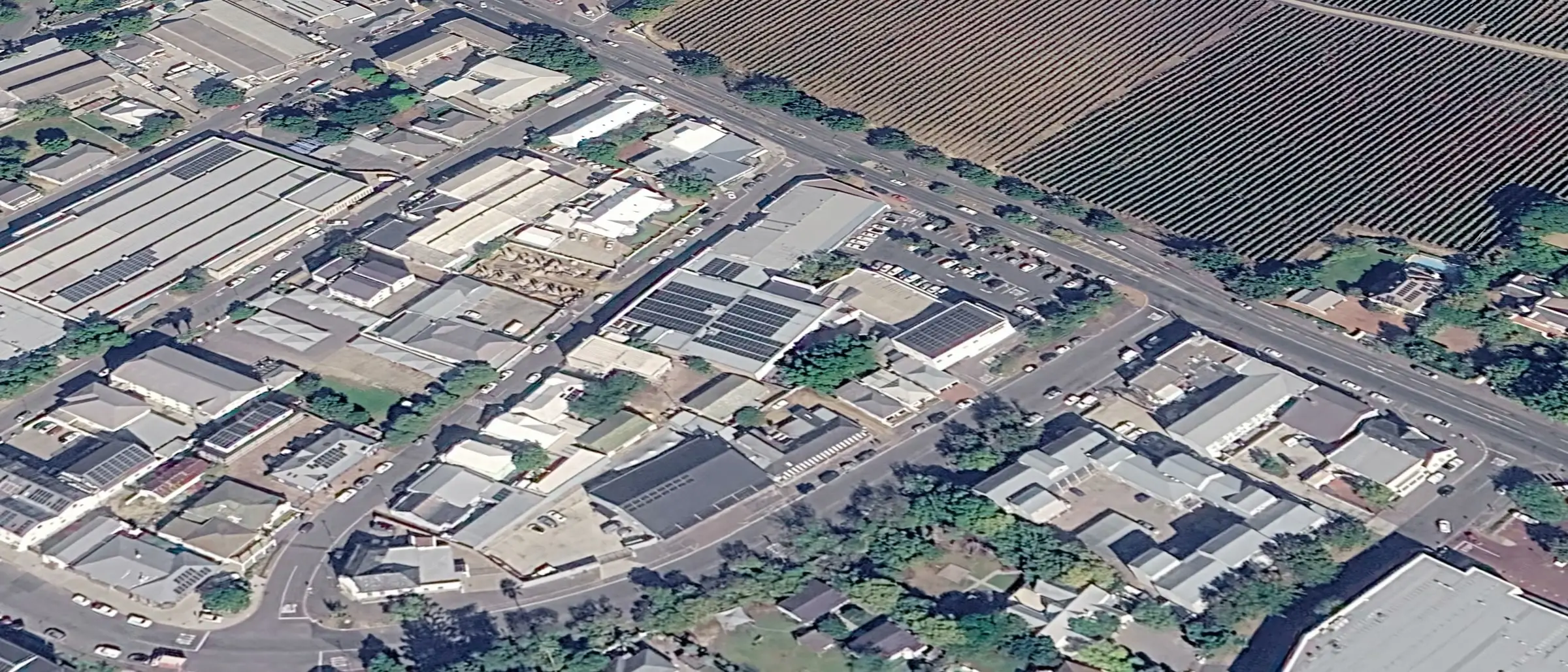 Laborie Centre from the air.