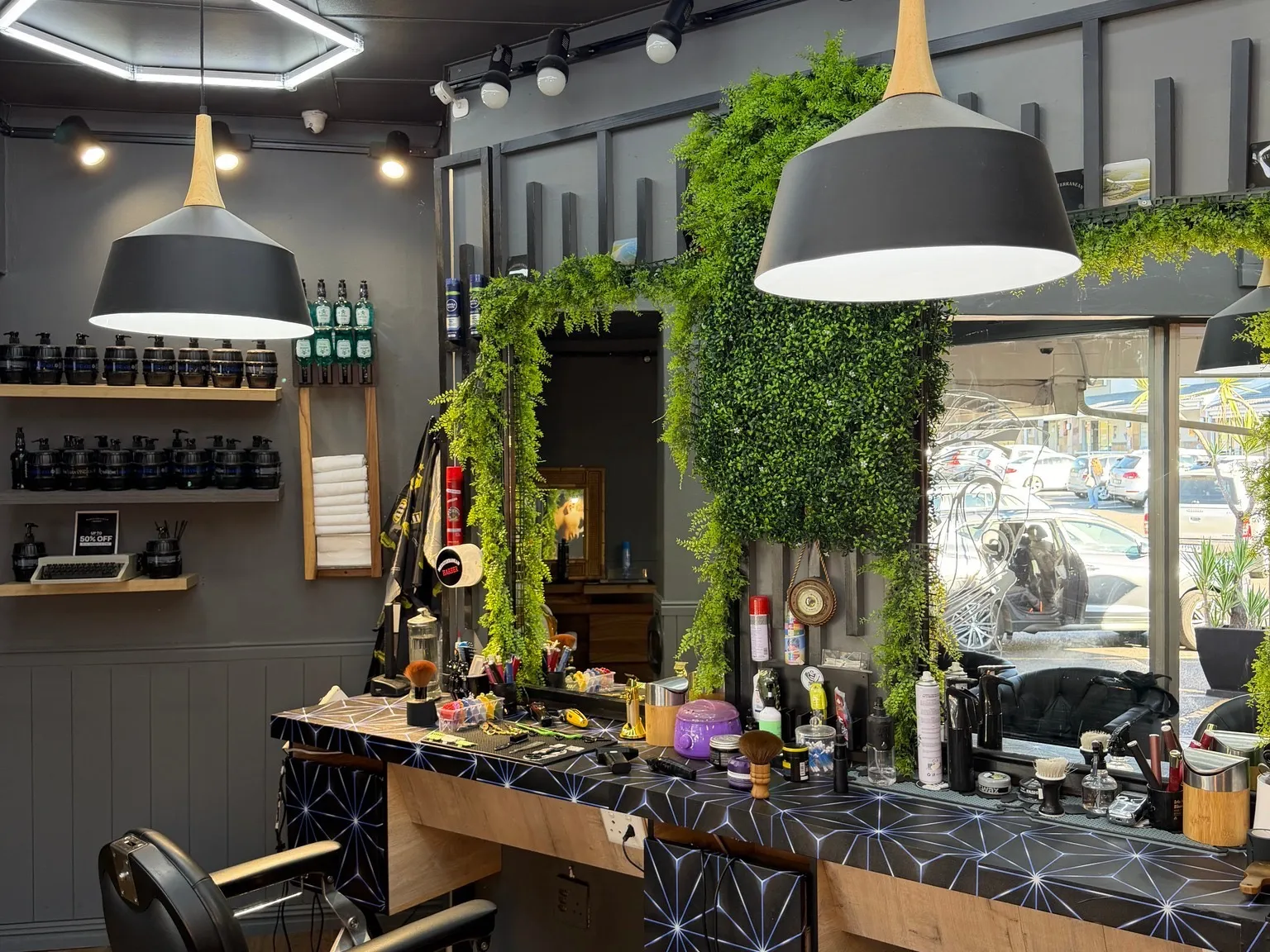 Mediterranean Barber shopfront