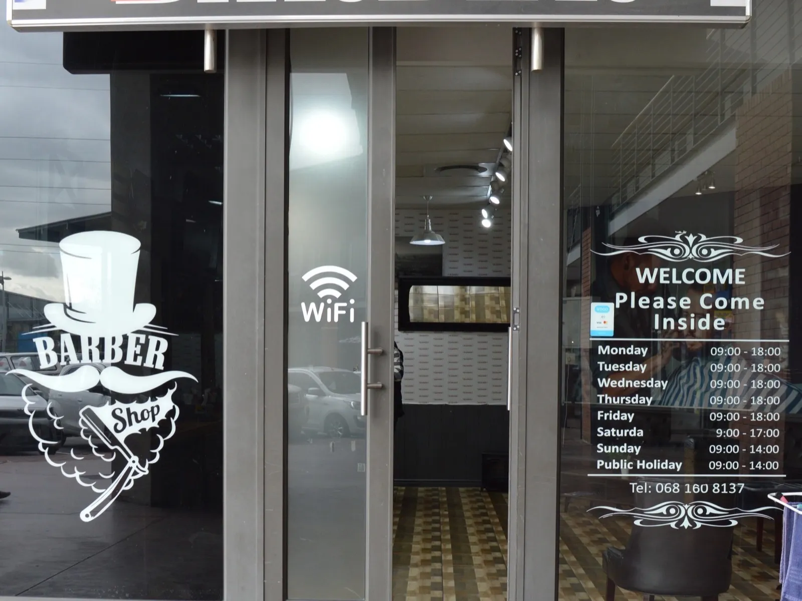 Mediterranean Barber shopfront