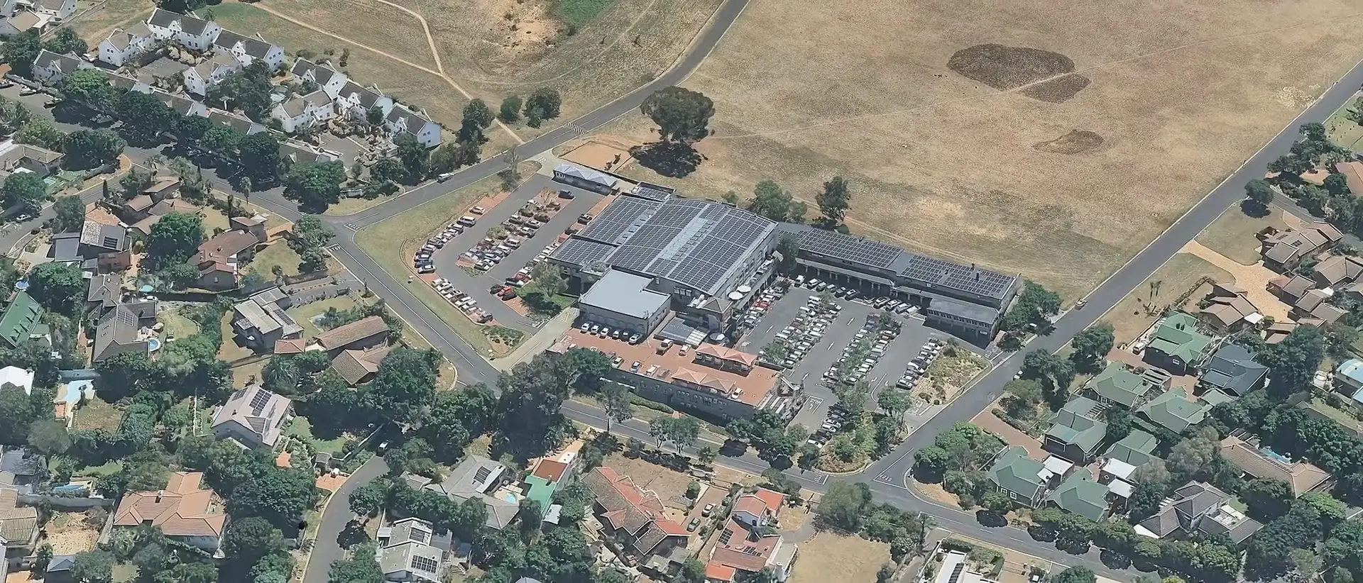 The nine Ipic shopping centres from the air, one after another.