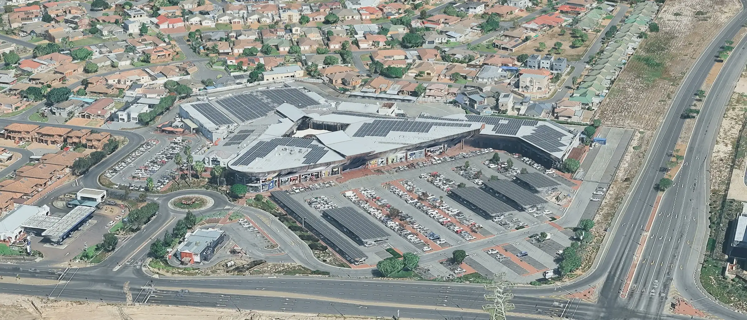 Ipic Shopping Centre Soneike from the air.